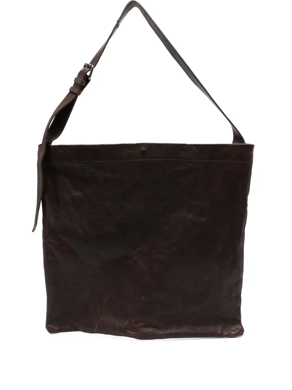 SOMMET buckle-strap leather tote bag | Brown | Image 1