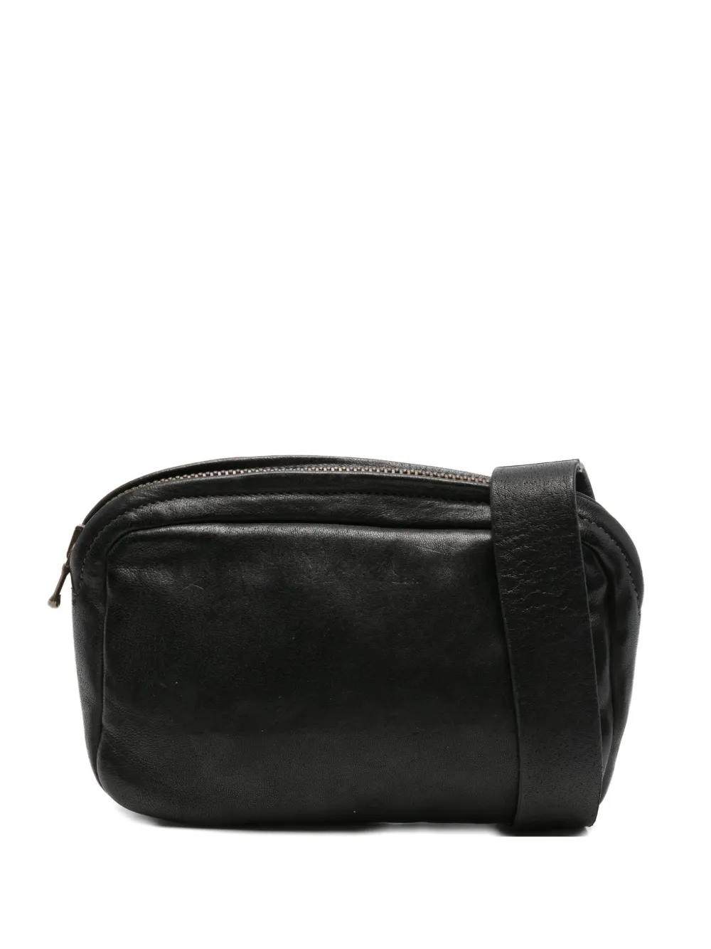 leather zip-fastening belt bag