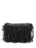 SOMMET fringes leather bag - Blue