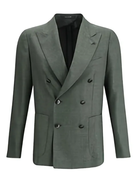 Tagliatore double-breasted patch-pocket blazer