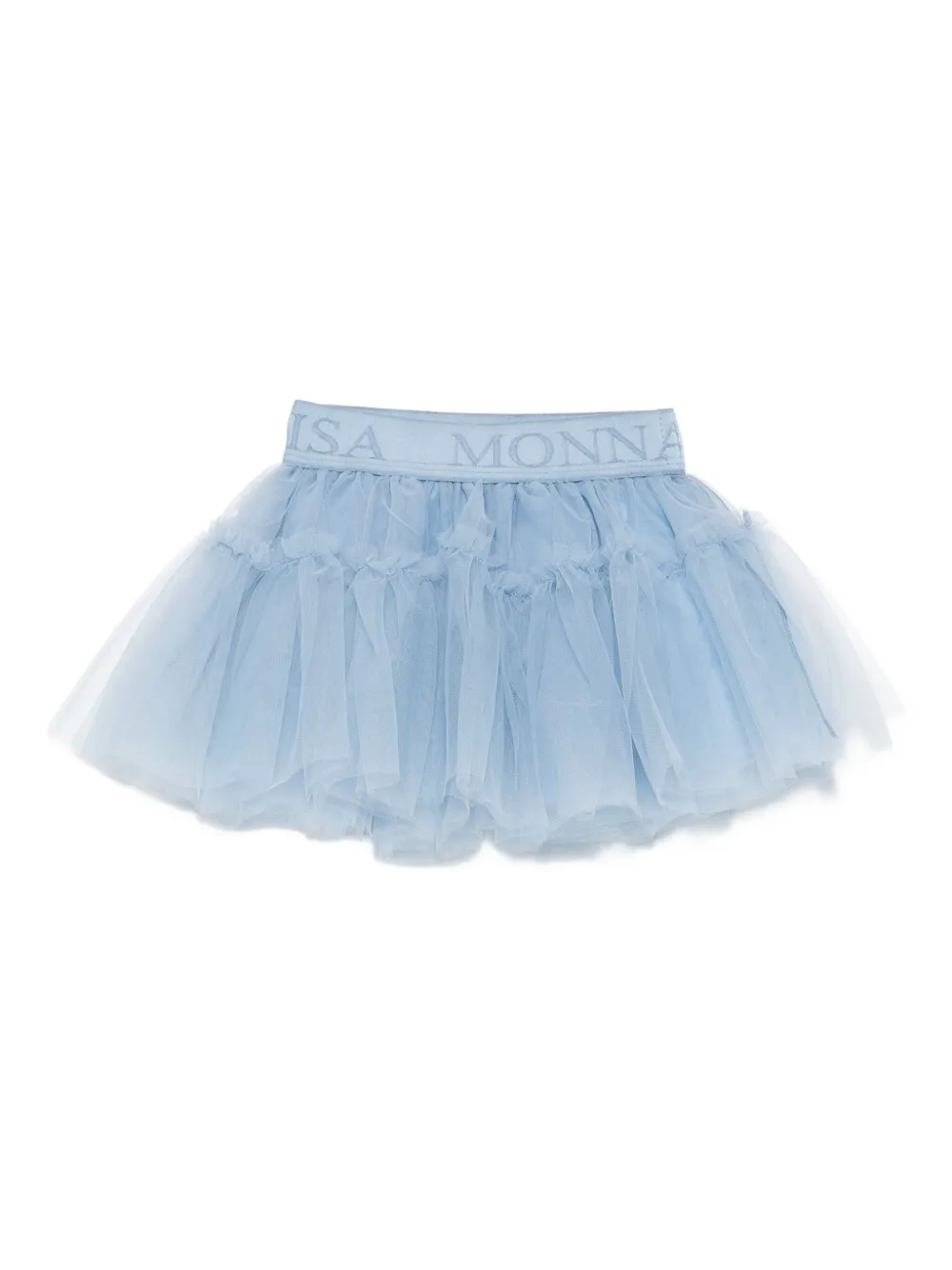 Monnalisa Ruffled Tulle Skirt In Blue