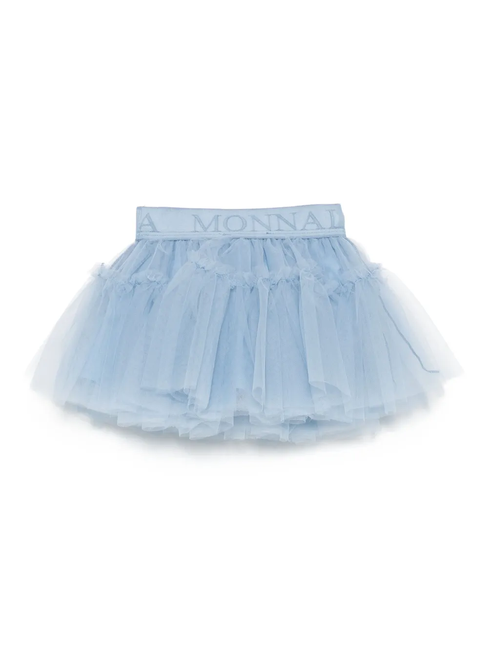 Monnalisa ruffled tulle skirt - Blauw