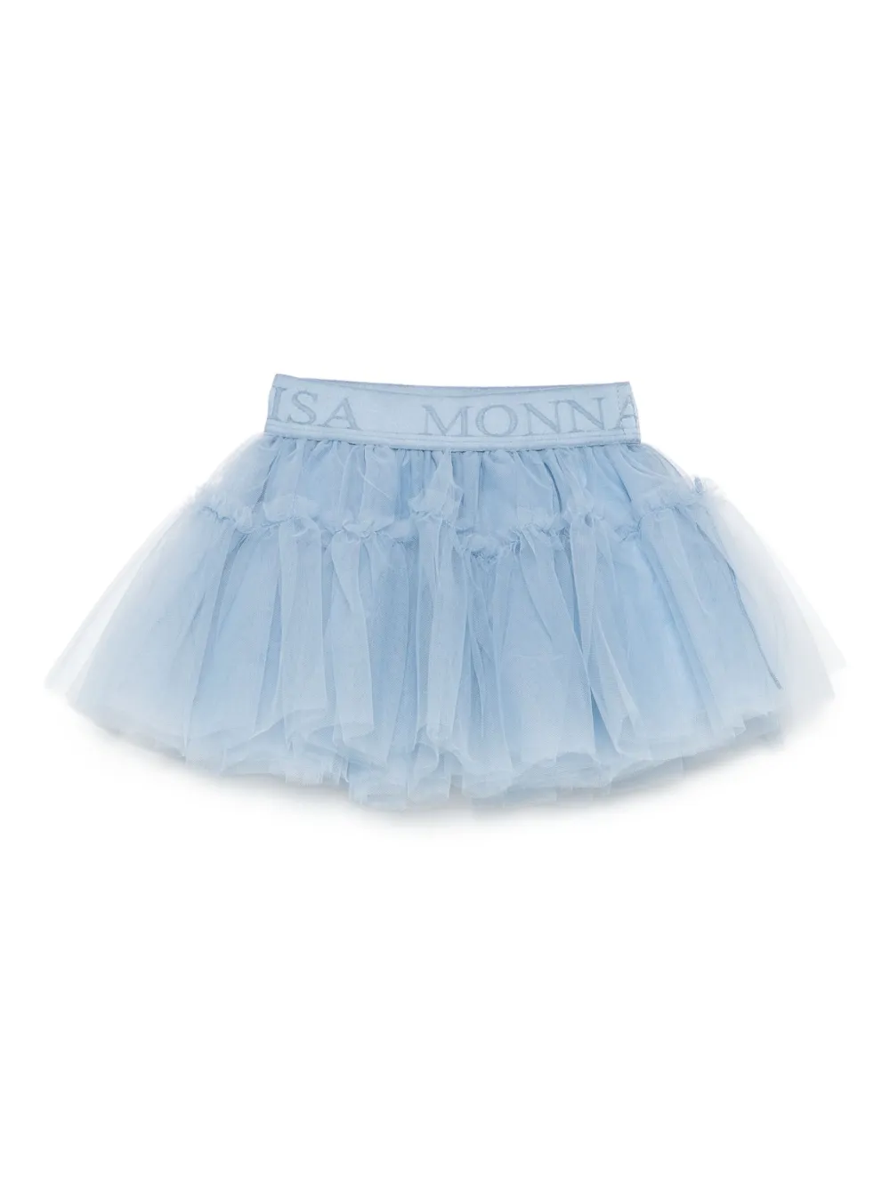 Monnalisa Tulen rok met ruches Blauw