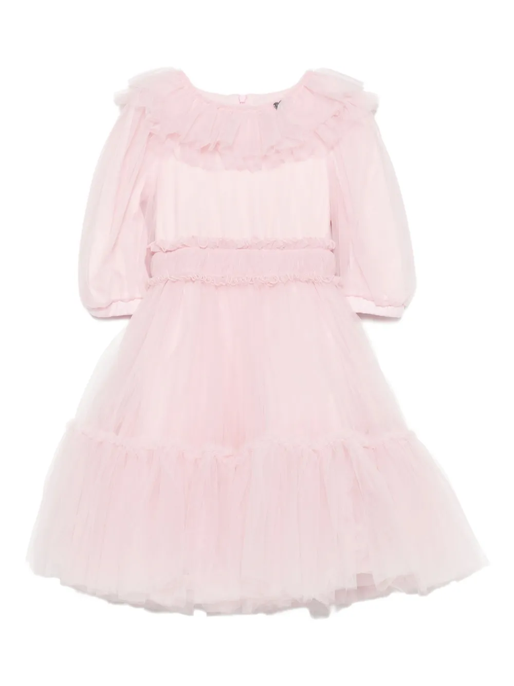 Monnalisa Tulen jurk Roze