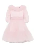 Monnalisa ruffled tulle dress - Pink