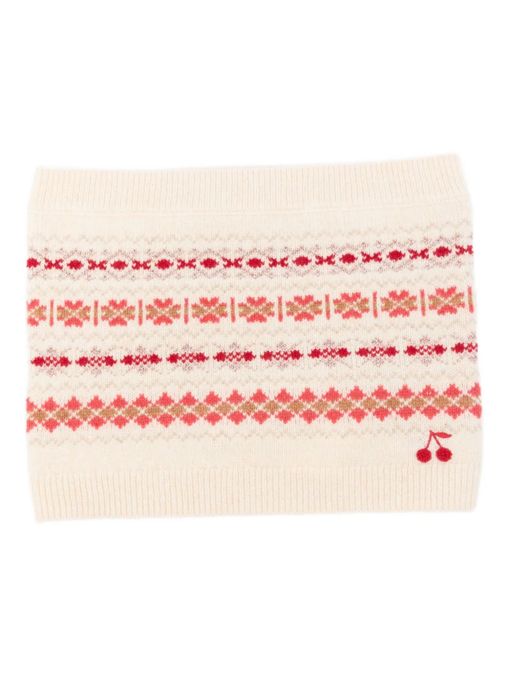 Bonpoint Sjaal met geometrische print Beige