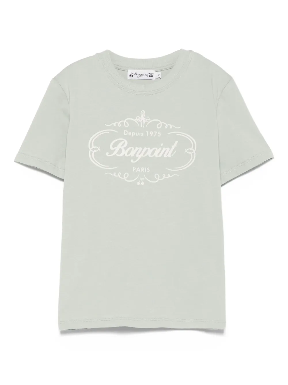 Bonpoint Katoenen T-shirt met logoprint Groen