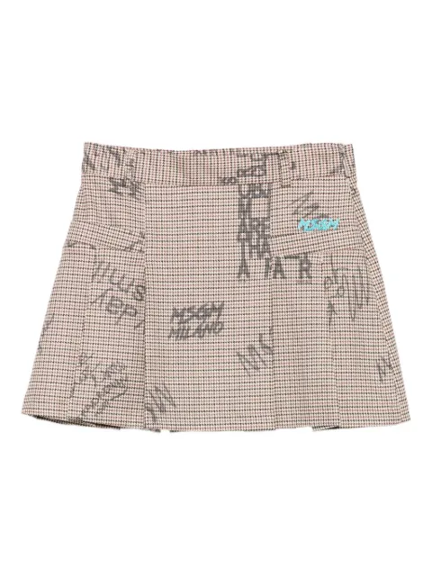 MSGM Kids falda corta plisada