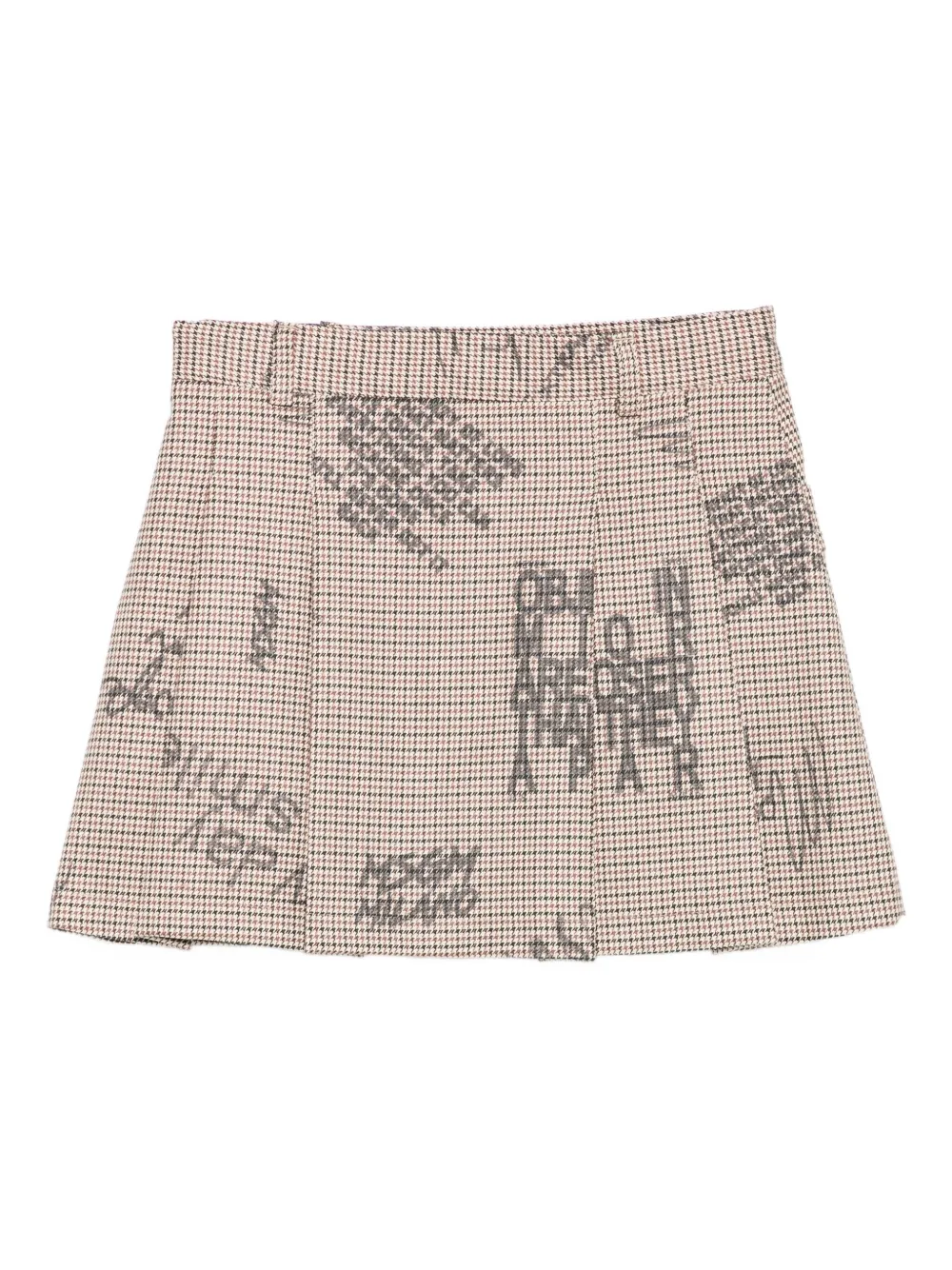 MSGM Kids Mini-plooirok Bruin