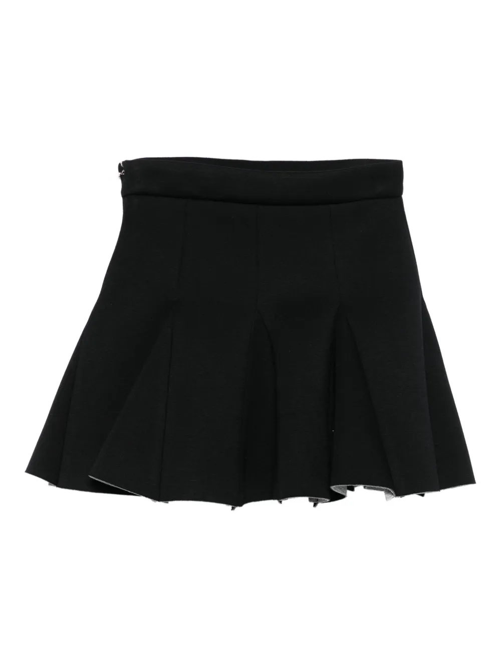 MSGM Kids Plooirok met logo Zwart