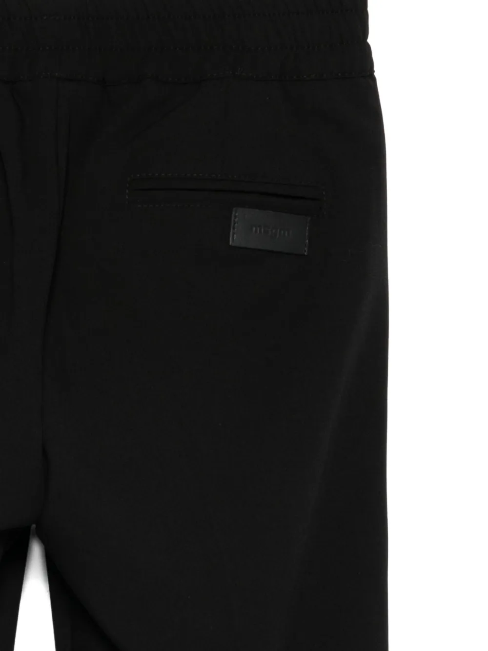 MSGM Kids Broek met elastische tailleband Zwart