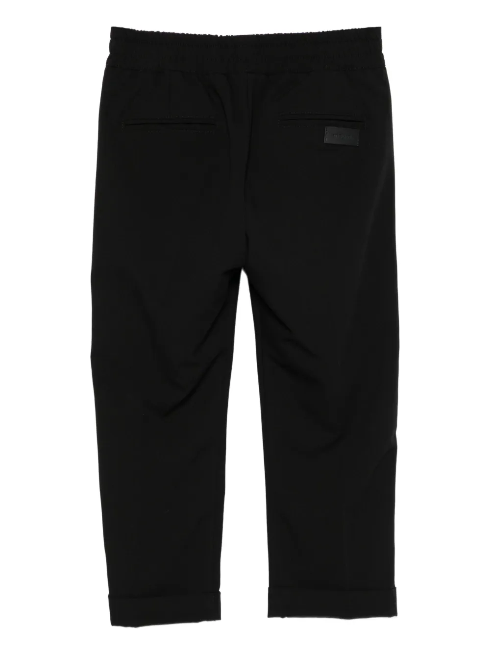 MSGM Kids Broek met elastische tailleband Zwart