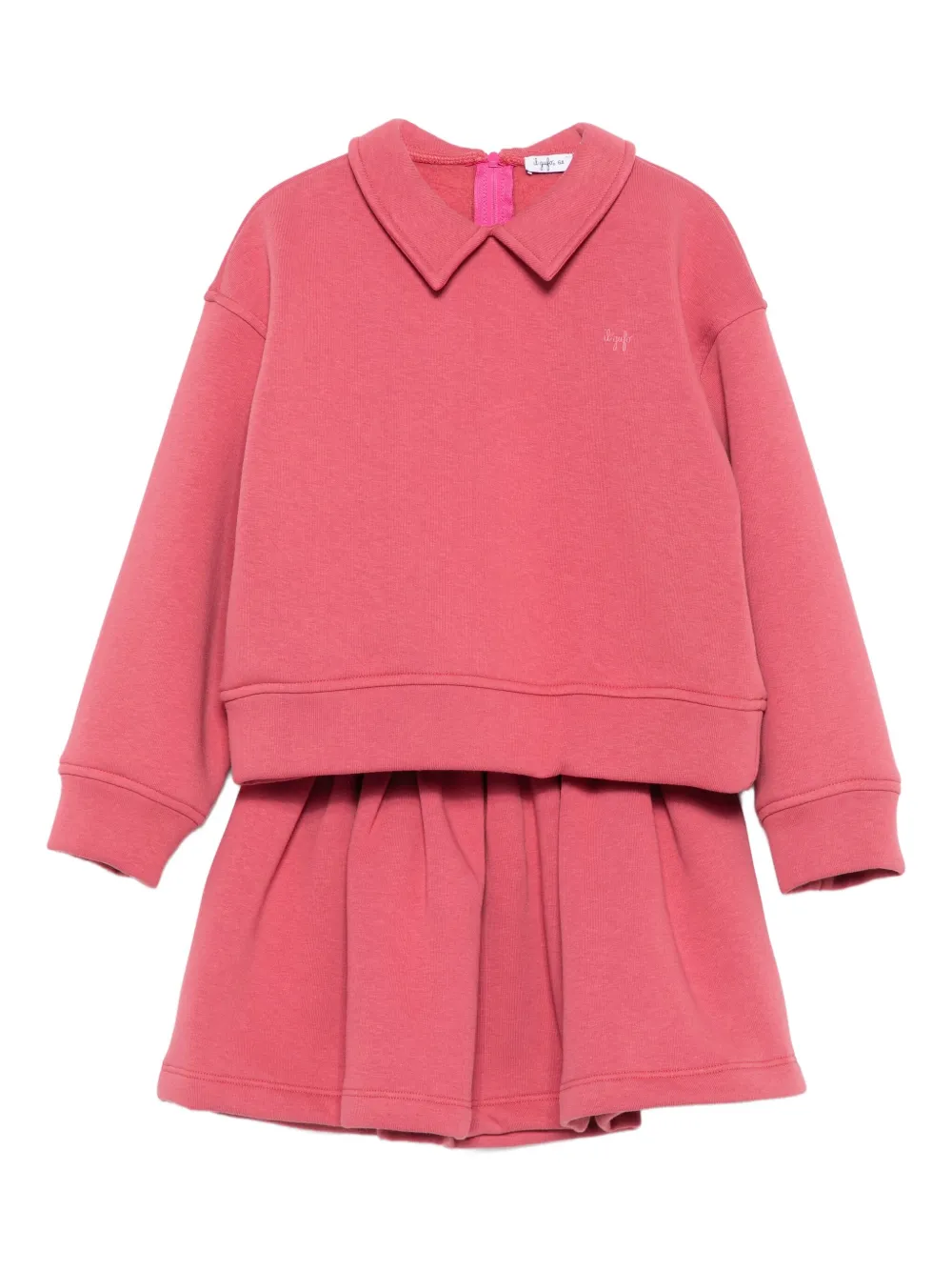 Il Gufo Rok met katoenblend Roze