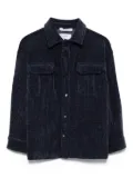 Paolo Pecora Kids corduroy button shirt - Blue