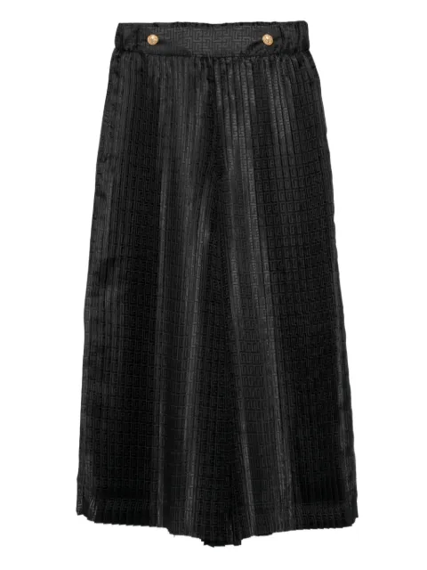 Balmain Kids pleated monogram trousers