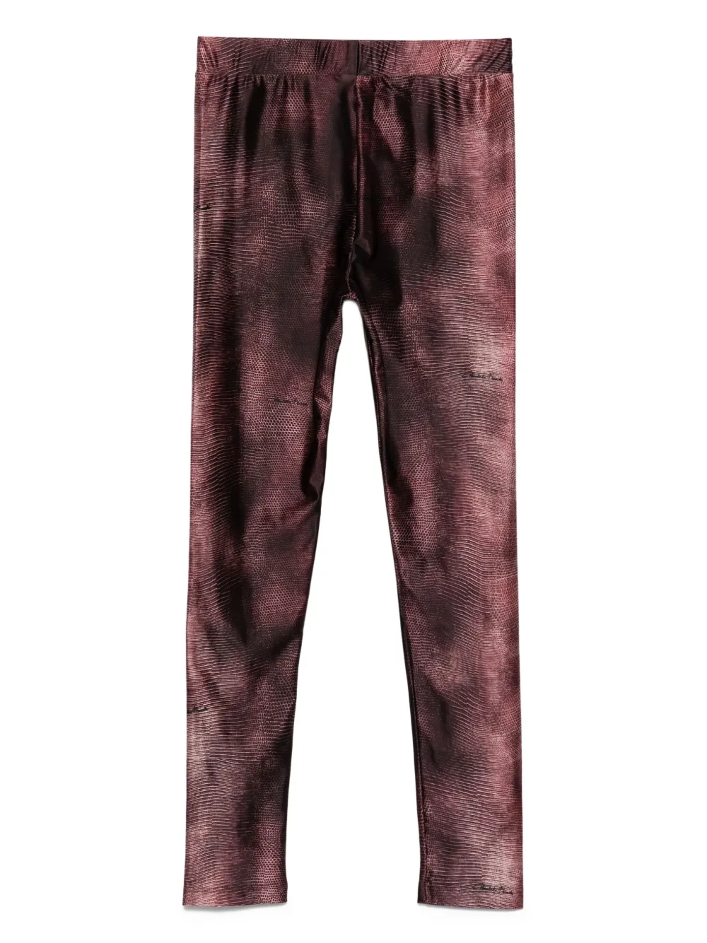 Elisabetta Franchi La Mia Bambina Legging met slangenprint Rood