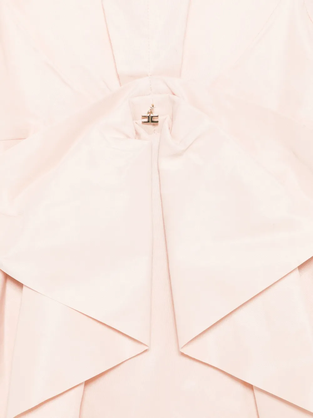 Elisabetta Franchi La Mia Bambina bow-detail short-sleeve dress Roze