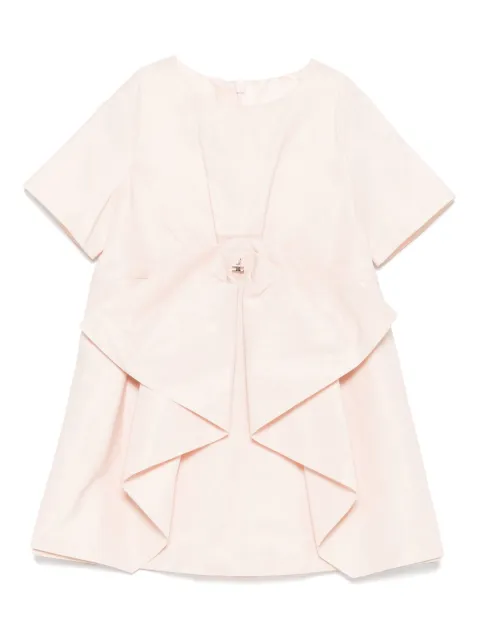 Elisabetta Franchi La Mia Bambina bow-detail short-sleeve dress