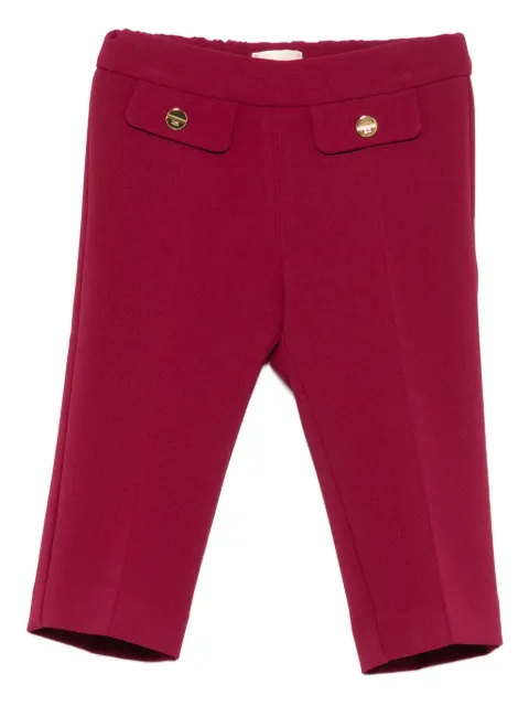 Elisabetta Franchi La Mia Bambina faux-pocket trousers