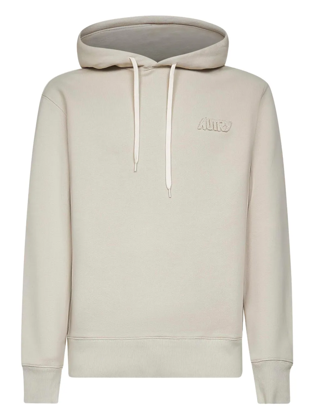 Autry Katoenen trui met trekkoord en capuchon Beige