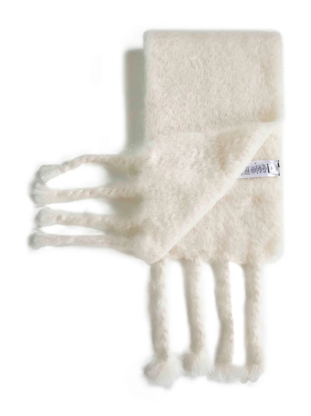 JIL SANDER+ Sjaal met franje - Wit