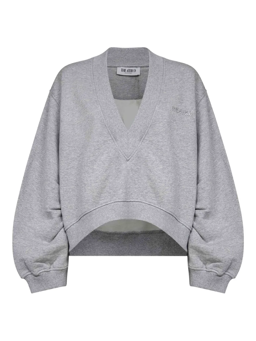 The Attico Sweater met V-hals Grijs