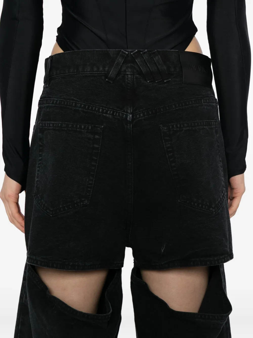 The Attico Uitgesneden jeans Zwart