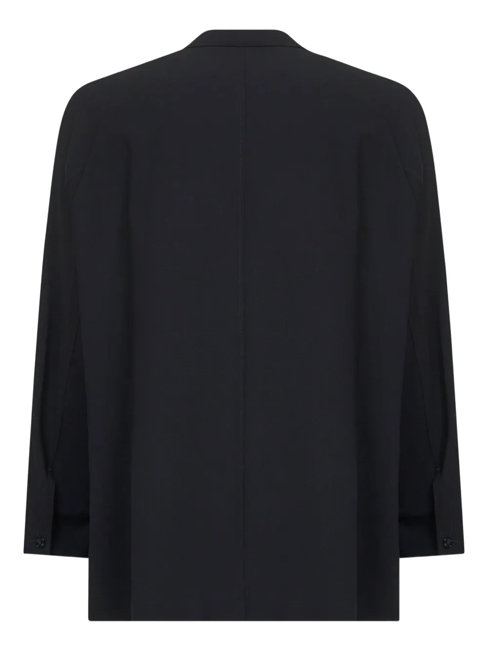Giorgio Armani flap-pocket notched-lapels blazer Blauw