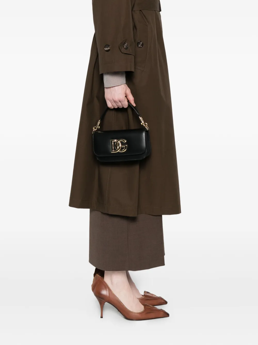 Dolce & Gabbana mini logo-plaque leather cross-body bag | Image 2