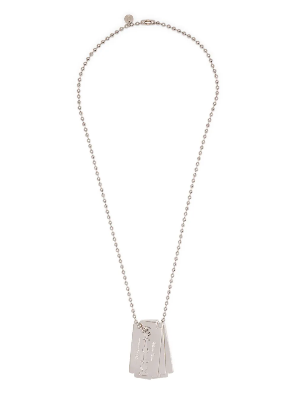 Undercover logo-charm necklace | Silver | Image 1