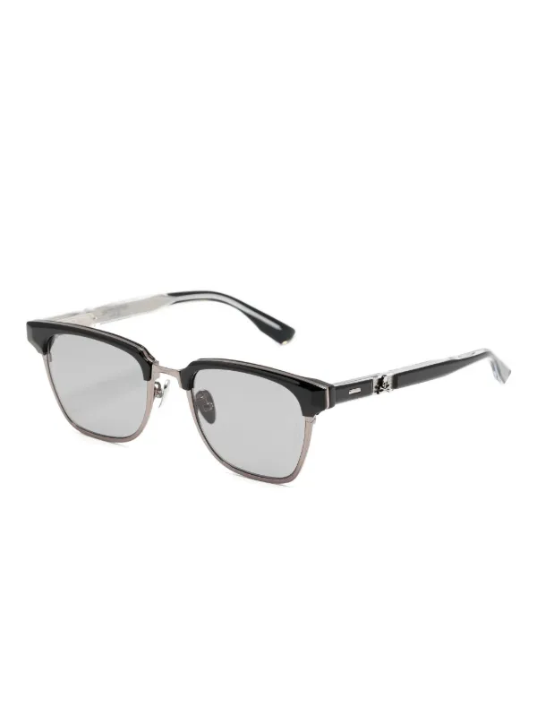 Mastermind Japan skull-plaque Sunglasses | Grey | FARFETCH JO