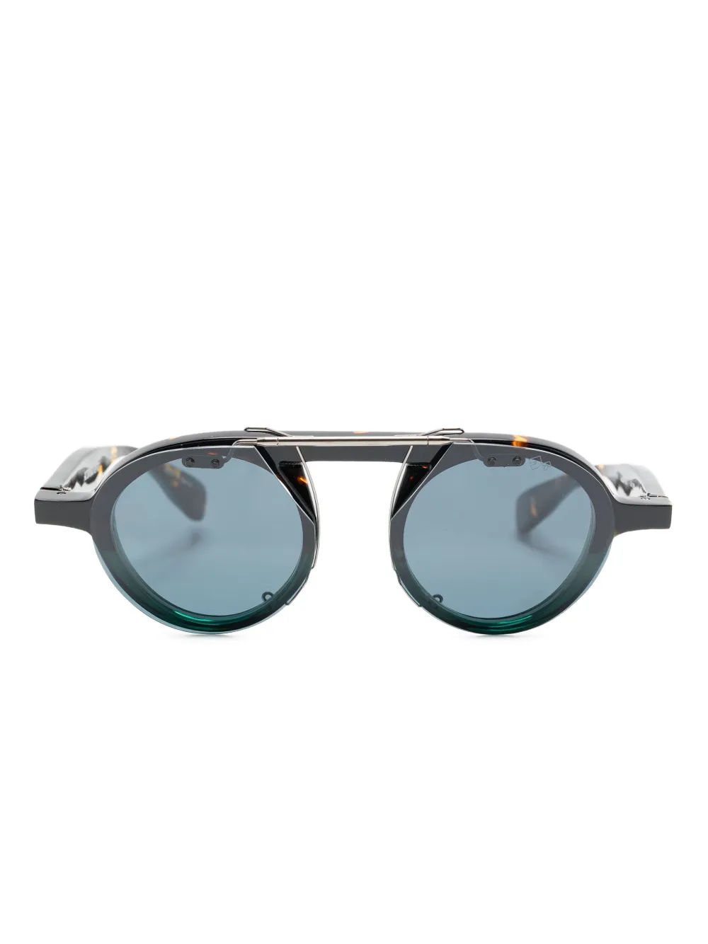 Factory900 clip-on sunglasses - シルバートーン