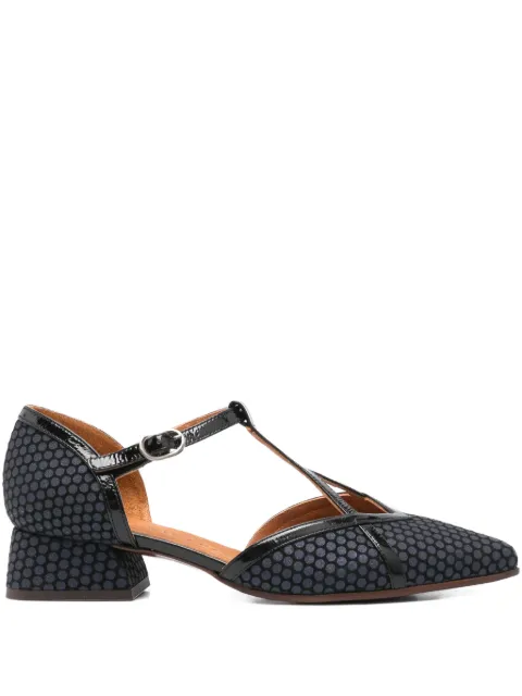Chie Mihara zapatillas con motivo de lunares y tacón de 40mm