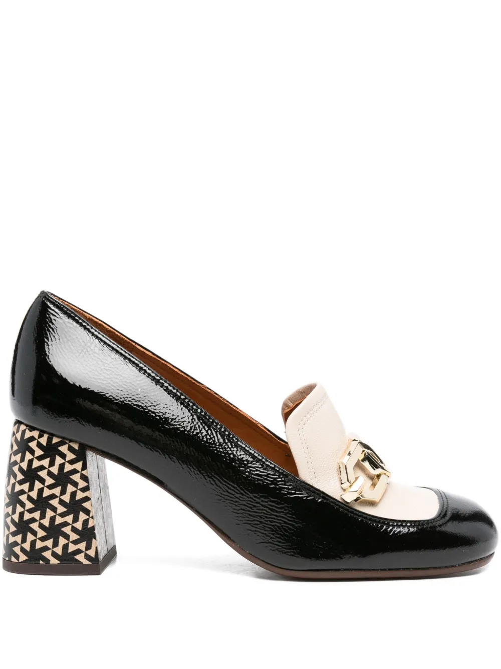 Chie Mihara 70mm Sybro panelled pumps Black