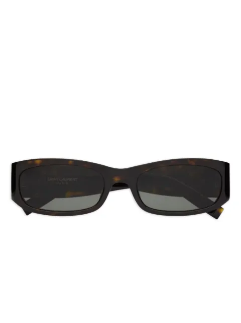 Saint Laurent Eyewear نظارة شمس SL M152 بإطار مستطيل وتأثير صدف السلحفاة