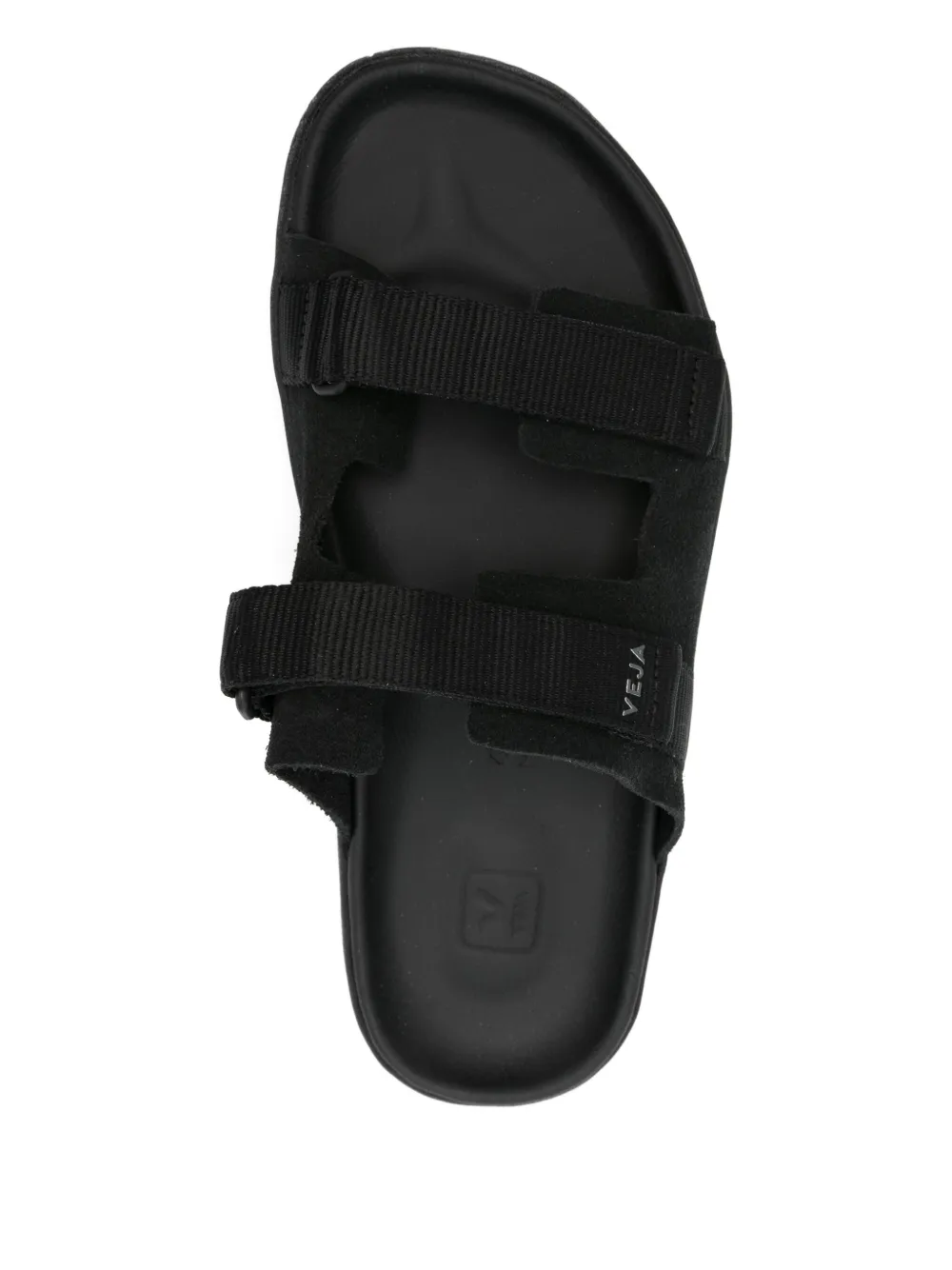 VEJA double-strap sandals Black
