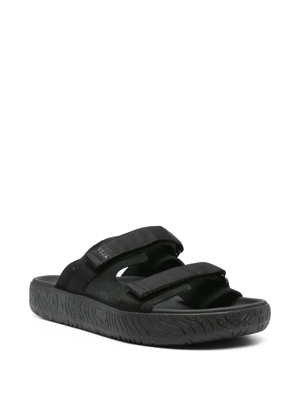 VEJA double-strap sandals Black