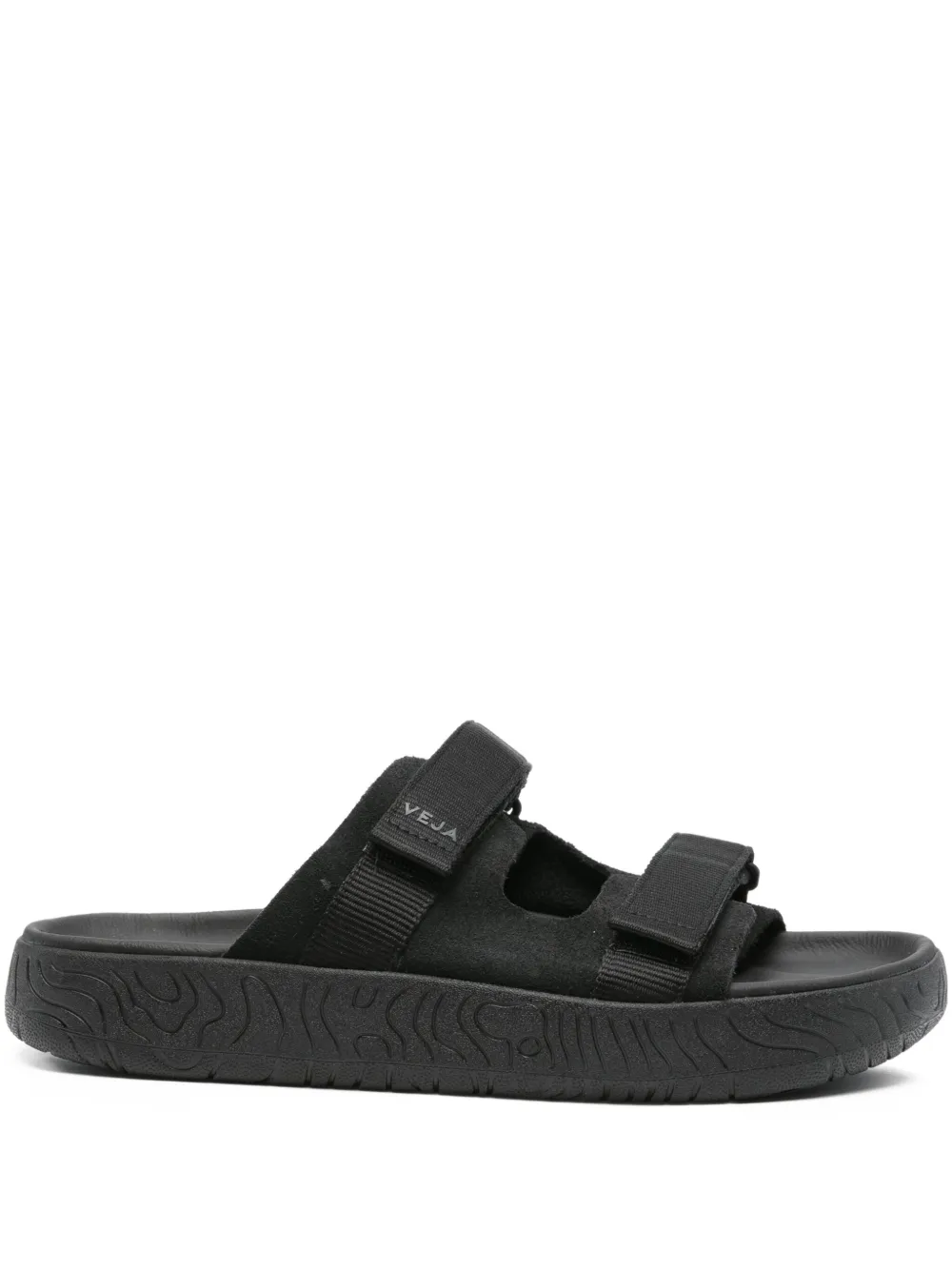 VEJA double-strap sandals Black