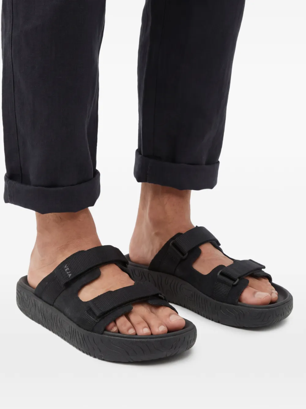VEJA Sandalen met dubbele bandjes Zwart