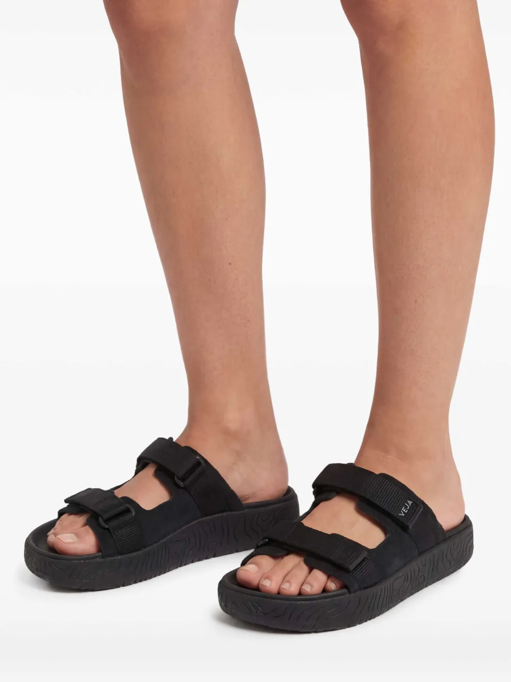  Veja Sandalias Arpoador Con Doble Tira - Negro 
