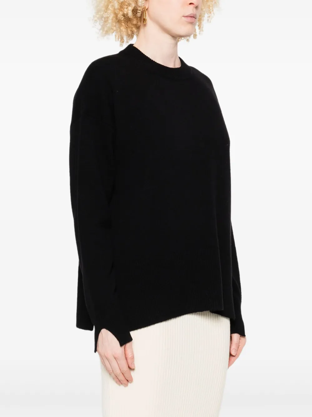 Roberto Collina Sweater met ronde hals Zwart