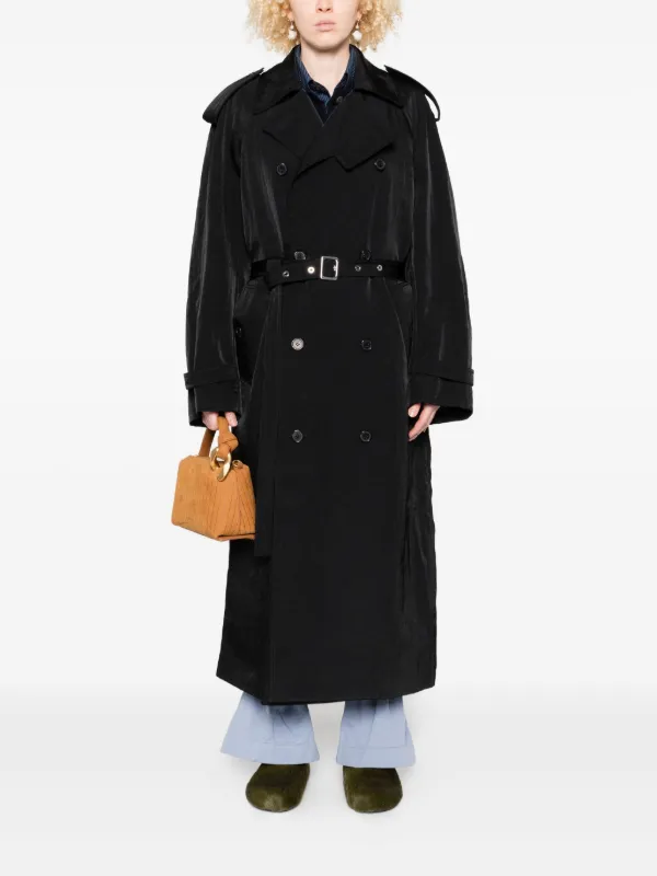 JW Anderson ベルテッド ダブルコート | ブラック | FARFETCH JP