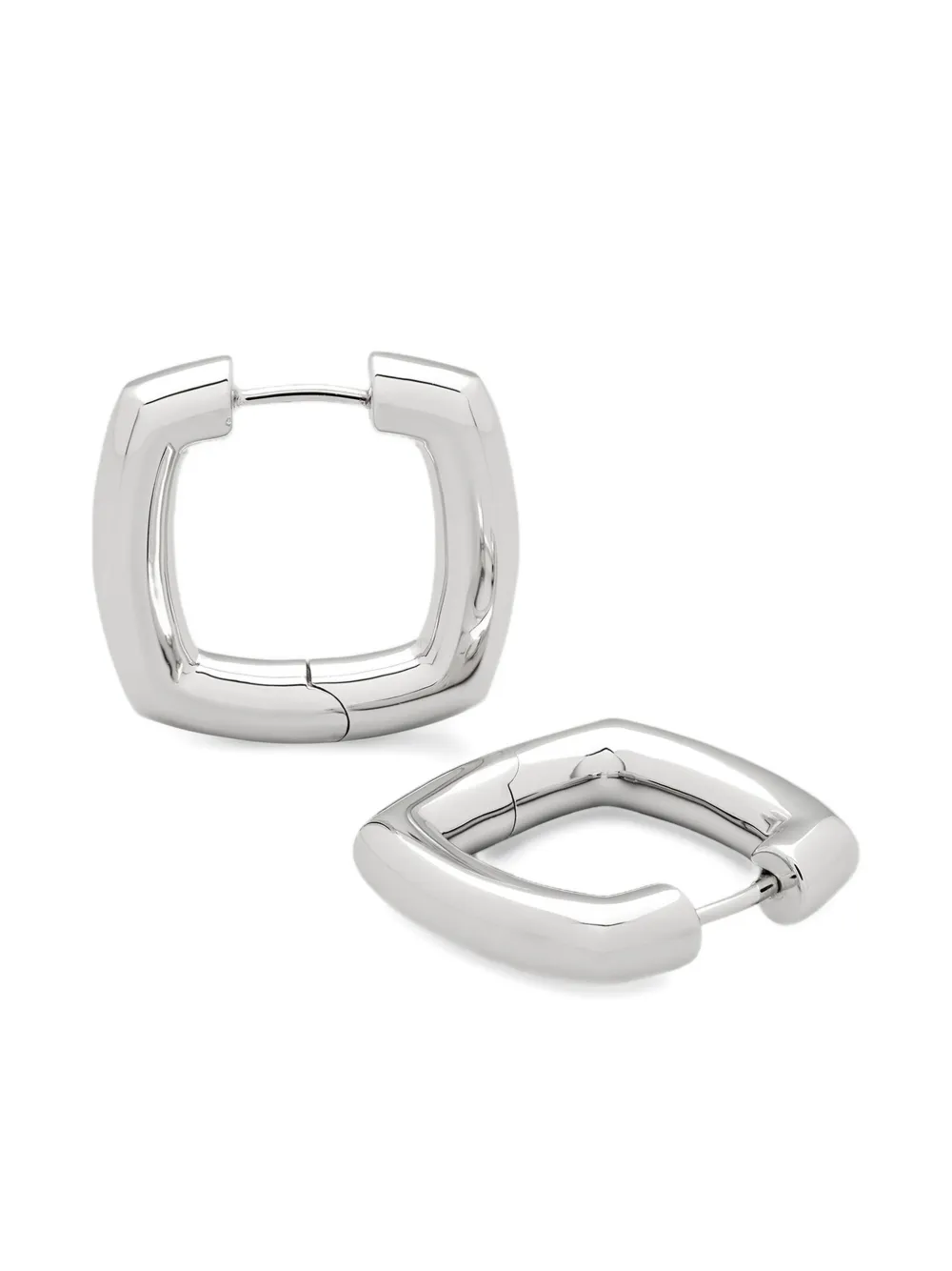  Tom Wood Metal Hoops Earrings - Metallic 