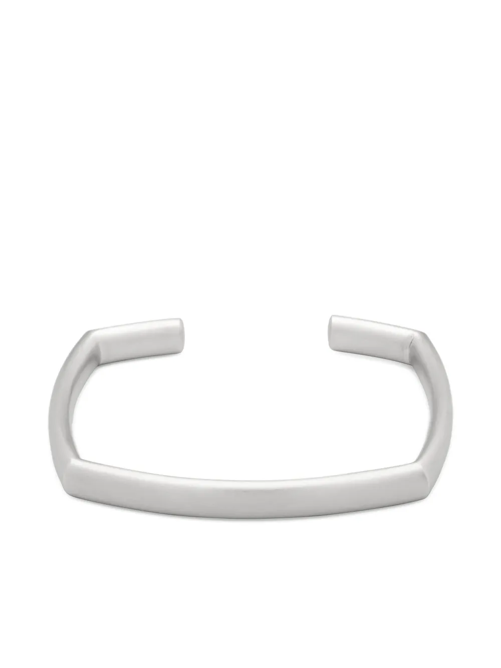 Tom Wood Bracciale rigido squadrato - Grigio