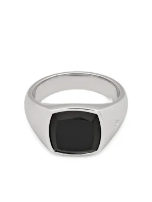 Tom Wood Cushion Blue Hawk Eye Ring | Silver | FARFETCH
