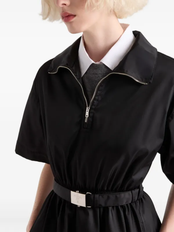 ワンピース PRADA Black re-nylon dress Prada Re-Nylon Dress | Black | FARFETCH