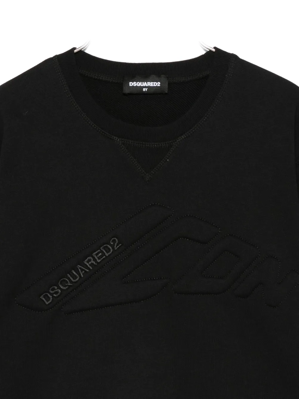 DSQUARED2 KIDS Sweater met logo-reliëf Zwart