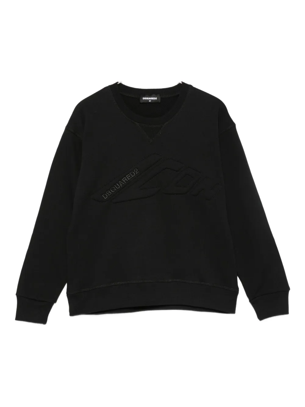 Dsquared2 Embossed-logo Sweatshirt In Black