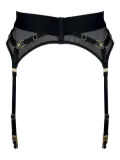 Bordelle Nara mesh suspender belt - Black