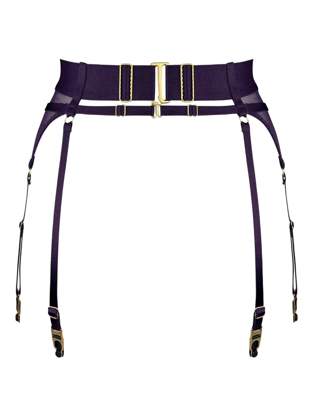 Bordelle Nara ring suspender belt Paars
